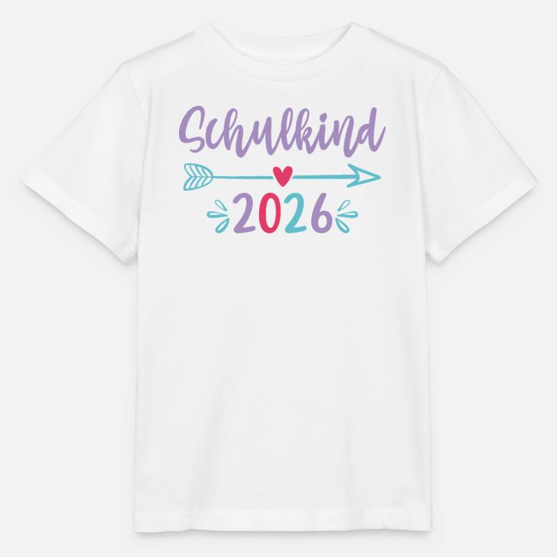 Schulkind 2026 Erstklässlerin Mädchen Geschenkidee - Stanley/Stella Kinder T-Shirt MINI CREATOR  - Weiß