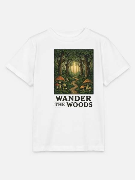 Waldpfad der Wanderer - Stanley/Stella Kinder T-Shirt MINI CREATOR - Weiß