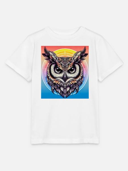 Eule - Stanley/Stella Kinder T-Shirt MINI CREATOR - Weiß