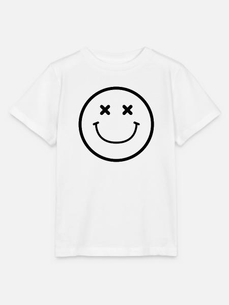 Smiley-Gesicht - Stanley/Stella Kinder T-Shirt MINI CREATOR - Weiß