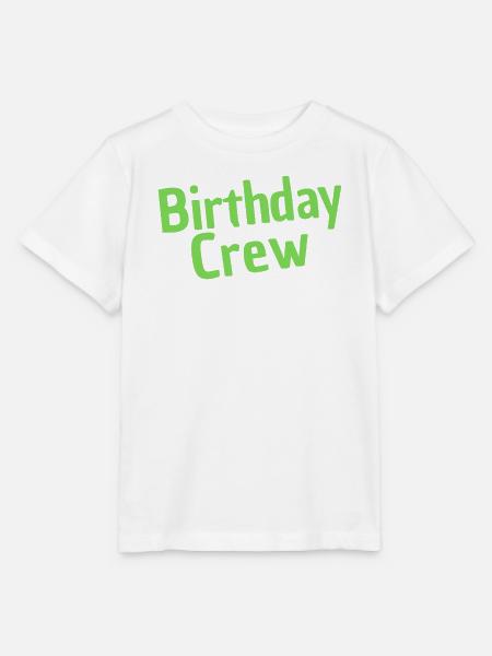 Birthday Crew - Stanley/Stella Kinder T-Shirt MINI CREATOR - Weiß