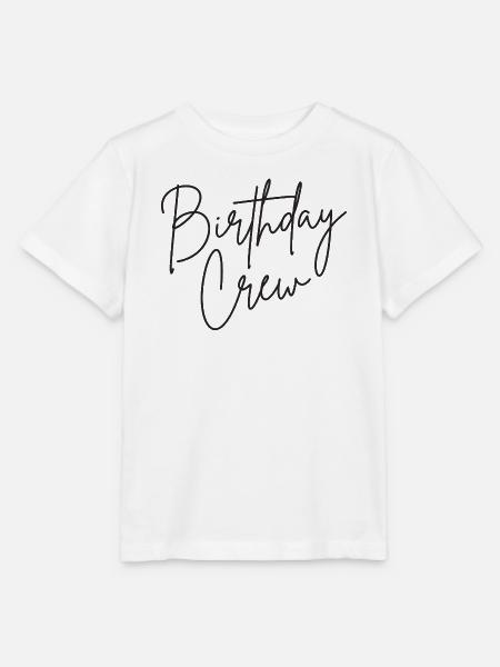 Birthday Crew - Stanley/Stella Kinder T-Shirt MINI CREATOR - Weiß