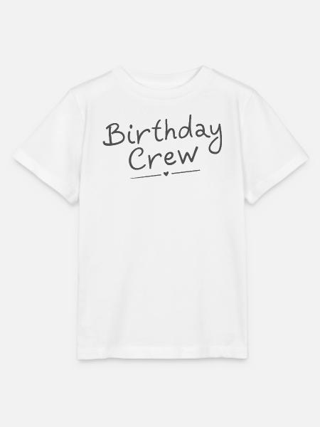 Birthday Crew - Stanley/Stella Kinder T-Shirt MINI CREATOR - Weiß