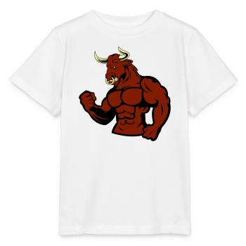 Taureau musclé Taureau - T-shirt bio MINI CREATOR Stanley/Stella Enfant - blanc - Devant - Maike (125cm)