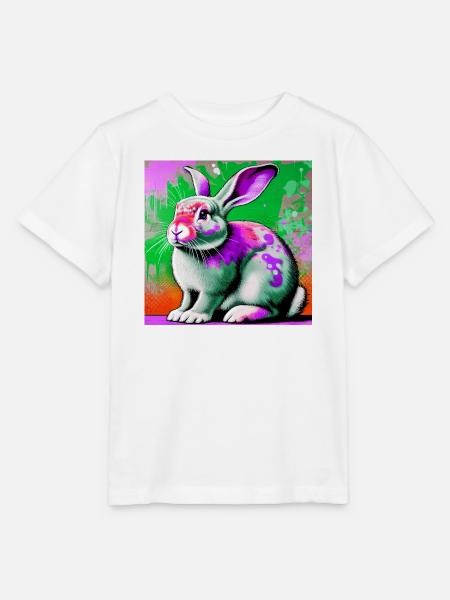 Kaninchen - Stanley/Stella Kinder T-Shirt MINI CREATOR  - Weiß
