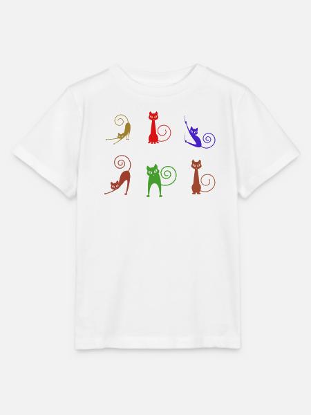 Katzen - Stanley/Stella Kinder T-Shirt MINI CREATOR  - Weiß