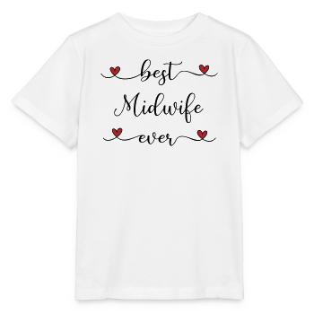 Sage-femme - T-shirt bio MINI CREATOR Stanley/Stella Enfant - blanc - Devant - Maike (125cm)
