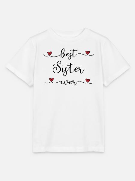 beste Schwester - Stanley/Stella Kinder T-Shirt MINI CREATOR  - Weiß