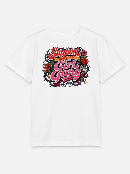 Unterstützen Sie Ihre lokale Mädchengang - Stanley/Stella Kinder T-Shirt MINI CREATOR - Weiß