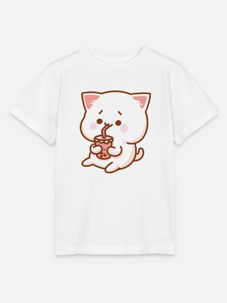 Katze & Shake - Stanley/Stella Kinder T-Shirt MINI CREATOR  - Weiß