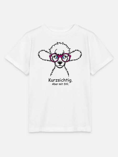 Kurzsichtig. Aber mit Stil. - Stanley/Stella Kinder T-Shirt MINI CREATOR - Weiß