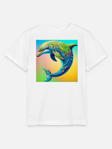 Delfin - Stanley/Stella Kinder T-Shirt MINI CREATOR - Weiß