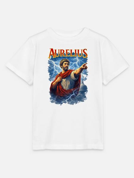 Marcus Aurelius Porträt - Stanley/Stella Kinder T-Shirt MINI CREATOR  - Weiß