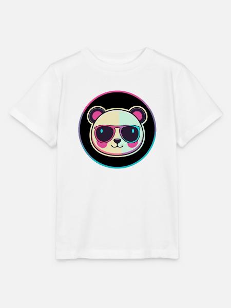 Neon-Panda-Sonnenbrillen - Stanley/Stella Kinder T-Shirt MINI CREATOR - Weiß