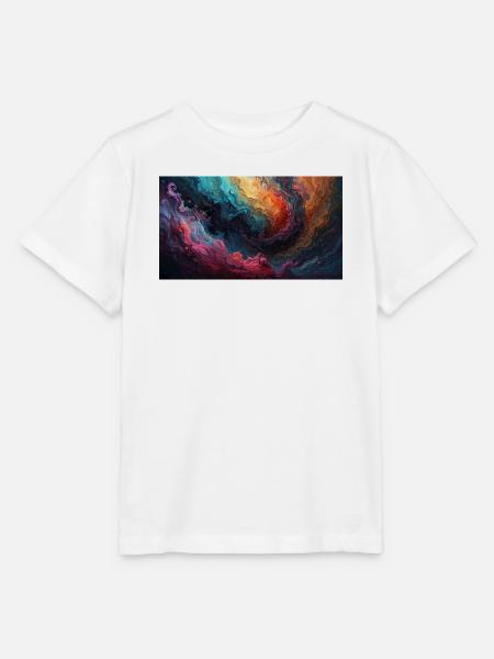 Farbwirbel Nebelmeer - Stanley/Stella Kinder T-Shirt MINI CREATOR - Weiß