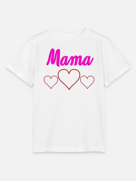 Mama Herzchen - Stanley/Stella Kinder T-Shirt MINI CREATOR - Weiß