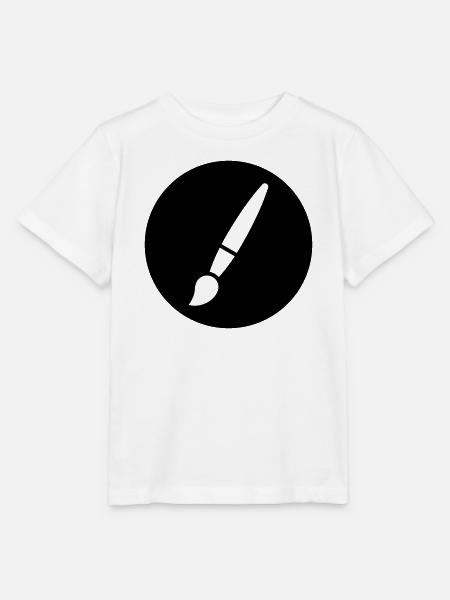 Pinsel, Malerei, Kunst Symbol - Stanley/Stella Kinder T-Shirt MINI CREATOR - Weiß