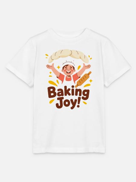 Baking Joy Cartoon-Koch - Stanley/Stella Kinder T-Shirt MINI CREATOR - Weiß