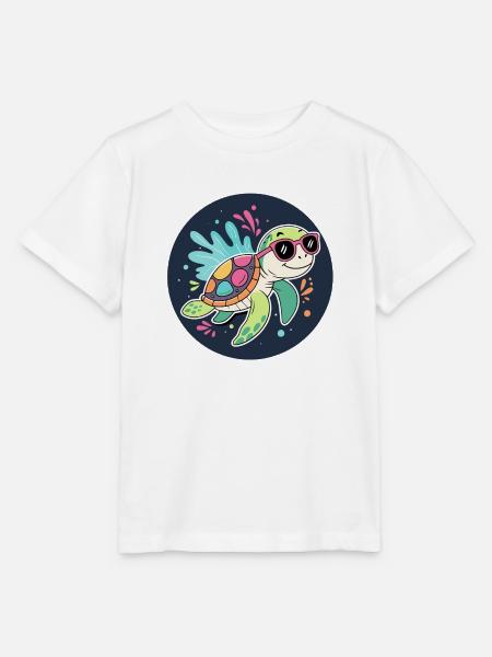 Solare Tropenschildkröte - Stanley/Stella Kinder T-Shirt MINI CREATOR - Weiß