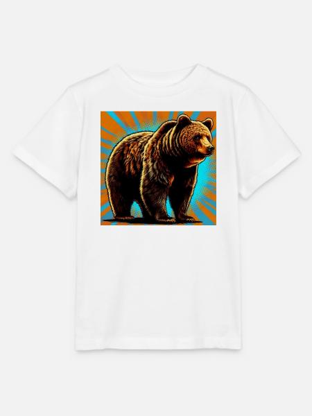 Bär - Stanley/Stella Kinder T-Shirt MINI CREATOR  - Weiß