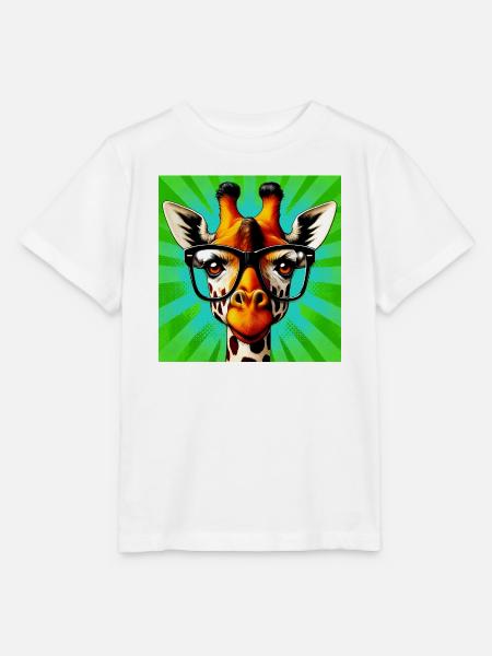 Giraffe - Stanley/Stella Kinder T-Shirt MINI CREATOR - Weiß