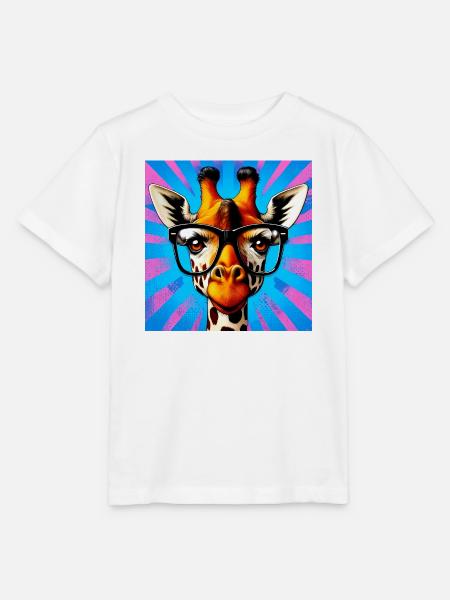 Giraffe - Stanley/Stella Kinder T-Shirt MINI CREATOR - Weiß