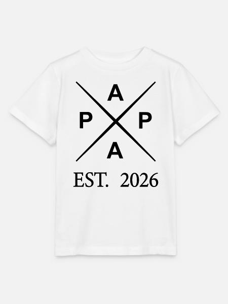 papa_est_2026- - Stanley/Stella Kinder T-Shirt MINI CREATOR - Weiß
