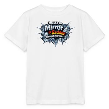 A broken mirror is the sad truth - Stanley/Stella MINI CREATOR Kids’ T-Shirt - white - Front - Maike (125cm)