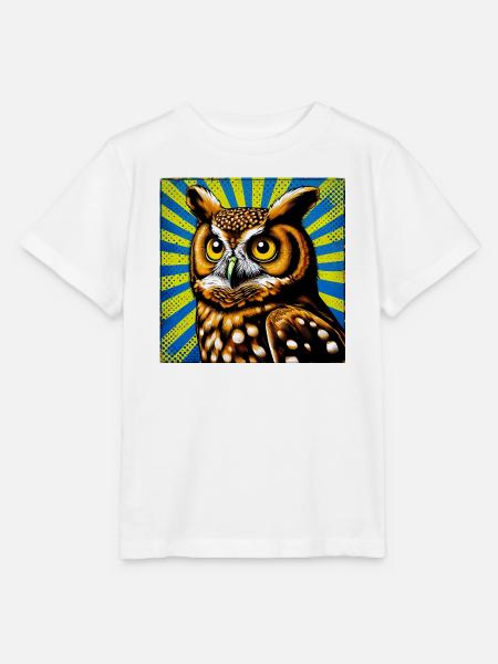 Eule - Stanley/Stella Kinder T-Shirt MINI CREATOR - Weiß