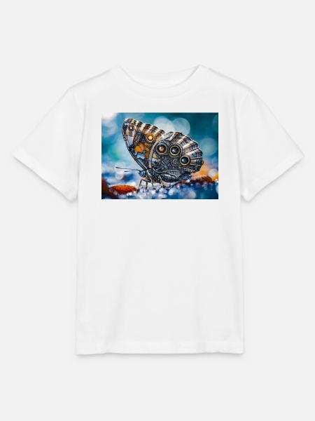 Robotik-Schmetterling - Stanley/Stella Kinder T-Shirt MINI CREATOR - Weiß