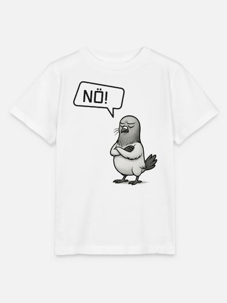 Sture Nö! Taube – Lustiges Statement Design - Stanley/Stella Kinder T-Shirt MINI CREATOR - Weiß