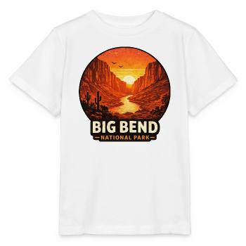 Big Bend National Park Sunset Motif - Stanley/Stella MINI CREATOR Kids’ T-Shirt - white - Front - Maike (125cm)