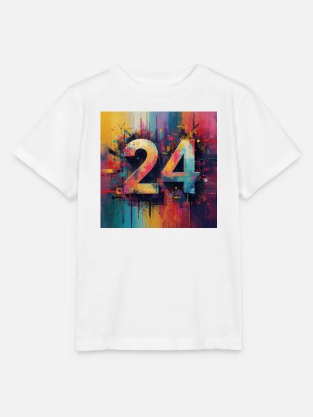 Farbenfrohe Abstraktion 24 - Stanley/Stella Kinder T-Shirt MINI CREATOR - Weiß
