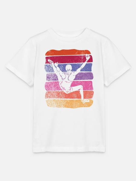 Boulderer Boulder Bouldern - Stanley/Stella Kinder T-Shirt MINI CREATOR  - Weiß