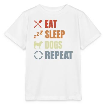 Hundebesitzer Routine - Stanley/Stella Kinder T-Shirt MINI CREATOR  - Weiß - Vorne - Maike (125cm)