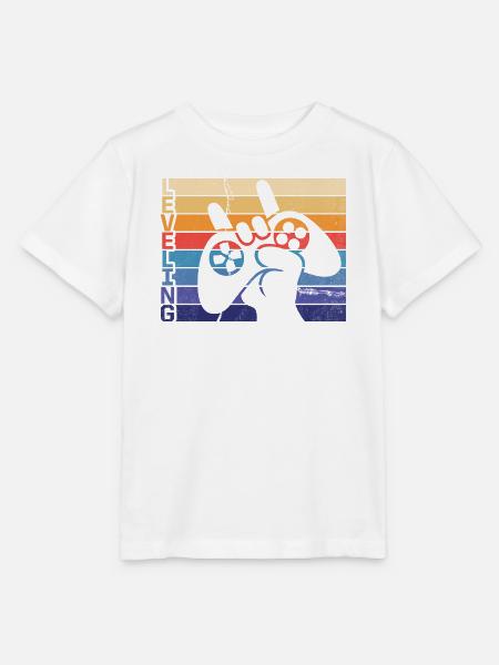 Level-Gamer-Controller - Stanley/Stella Kinder T-Shirt MINI CREATOR - Weiß