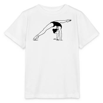 Gymnastik - Stanley/Stella Kinder T-Shirt MINI CREATOR  - Weiß - Vorne - Maike (125cm)