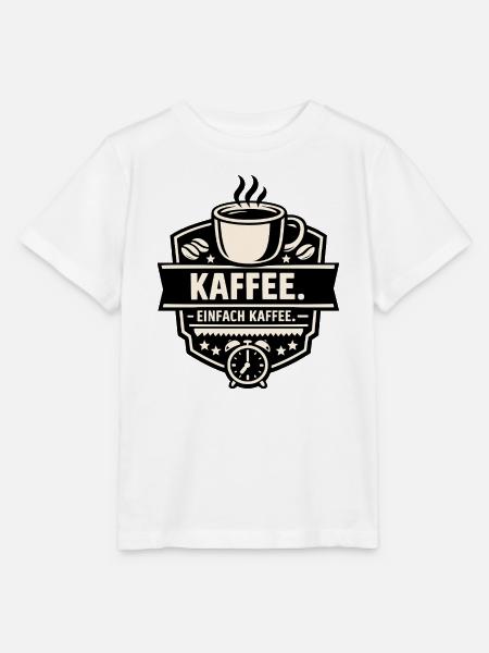 Kaffee. Einfach Kaffee. - Stanley/Stella Kinder T-Shirt MINI CREATOR - Weiß