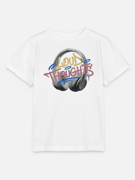 Loud Thoughts Graffiti - Stanley/Stella Kinder T-Shirt MINI CREATOR - Weiß