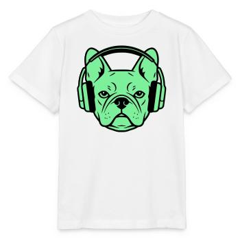 Casque Français Gamer Dog - T-shirt bio MINI CREATOR Stanley/Stella Enfant - blanc - Devant - Maike (125cm)