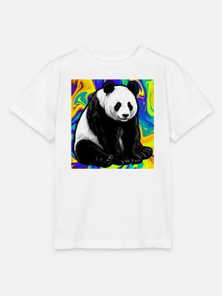 Panda - Stanley/Stella Kinder T-Shirt MINI CREATOR  - Weiß