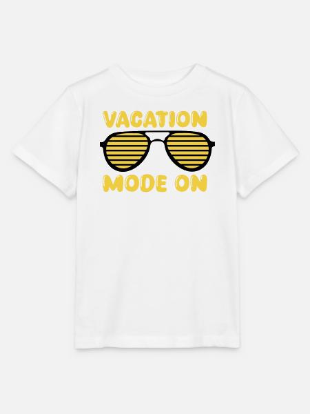 Vacation Mode On Retro - Stanley/Stella Kinder T-Shirt MINI CREATOR - Weiß