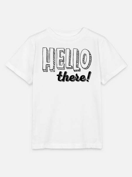 HELLO there! - Stanley/Stella Kinder T-Shirt MINI CREATOR - Weiß