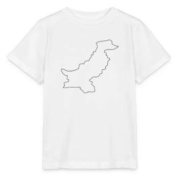 Pakistan map - Stanley/Stella MINI CREATOR Kids’ T-Shirt - white - Front - Maike (125cm)