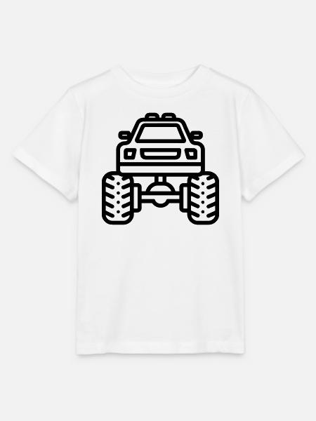 Monstertruck - Stanley/Stella Kinder T-Shirt MINI CREATOR  - Weiß