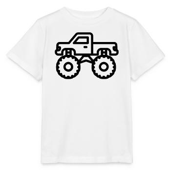 monster truck - T-shirt bio MINI CREATOR Stanley/Stella Enfant - blanc - Devant - Maike (125cm)