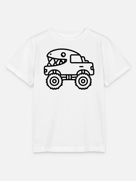 Monstertruck - Stanley/Stella Kinder T-Shirt MINI CREATOR - Weiß