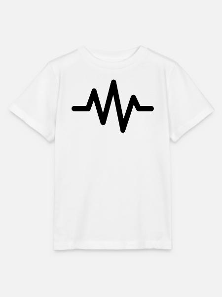 Herzschlag - Stanley/Stella Kinder T-Shirt MINI CREATOR  - Weiß