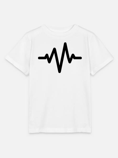 Herzschlag - Stanley/Stella Kinder T-Shirt MINI CREATOR  - Weiß