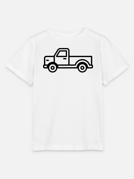 Lkw - Stanley/Stella Kinder T-Shirt MINI CREATOR  - Weiß